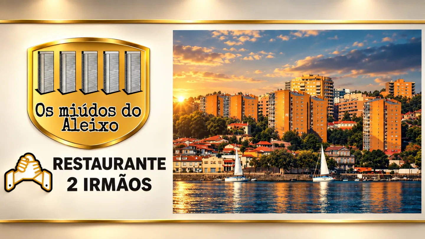 Fachada do Restaurante 2 Irmãos em São Roque da Lameira, Porto